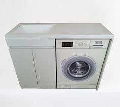 Тұғыры 130 см. раковинасы және кір жуғыш машинаның үстінде сол жақта Элитаның (Бояу) үстелі бар. РФ