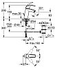 Смеситель для раковины GROHE Eurosmart с донным клапаном, M-Size, хром, фото 7