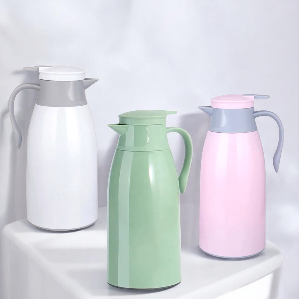 221724 Термос 1,9 л., асс цветов, стеклянная колба / 4870240736788 ...