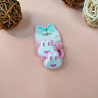 Резинки для волос 2 шт в стиле зайка розовый