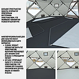 Восьмиугольная шаровая палатка 6-10 человек (Бежевая, зеленая, черная), фото 5