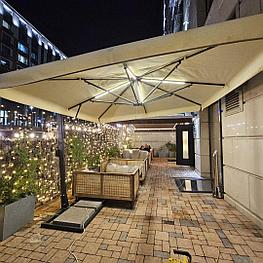 Зонт уличный на боковой опоре 3,5м*3,5м