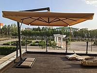 Зонт уличный на боковой опоре 4м*4м, фото 5