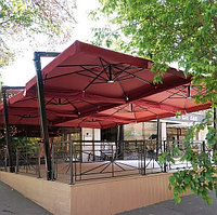 Зонт уличный на боковой опоре 4м*4м, фото 3