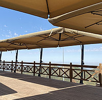 Зонт уличный на боковой опоре 4м*4м, фото 2