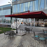 Зонт уличный на боковой опоре 4м*4м, фото 7