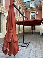 Зонт уличный двухкупольный 4м*4м, фото 7