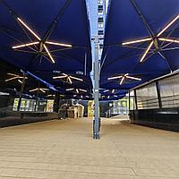 Зонт уличный двухкупольный 4м*4м, фото 3