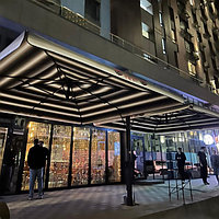 Зонт уличный двухкупольный 4м*4м, фото 2