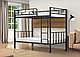Металлическая двухъярусная кровать "Малага" с полками, фото 5