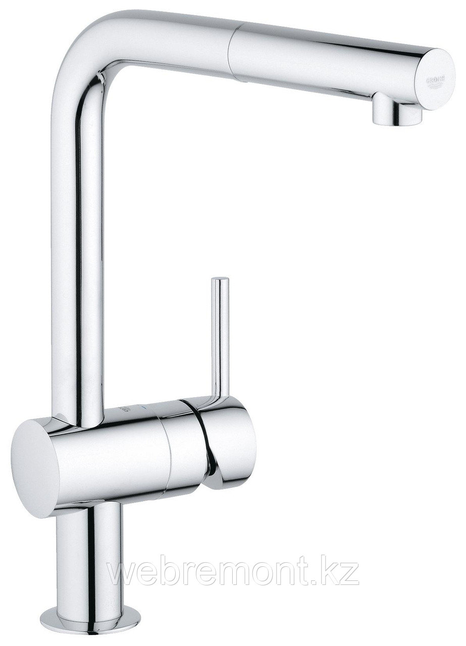 Смеситель для кухонной мойки GROHE Minta с вытяжным L-изливом, хром