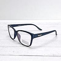 Имиджевые очки квадратные темно-синие