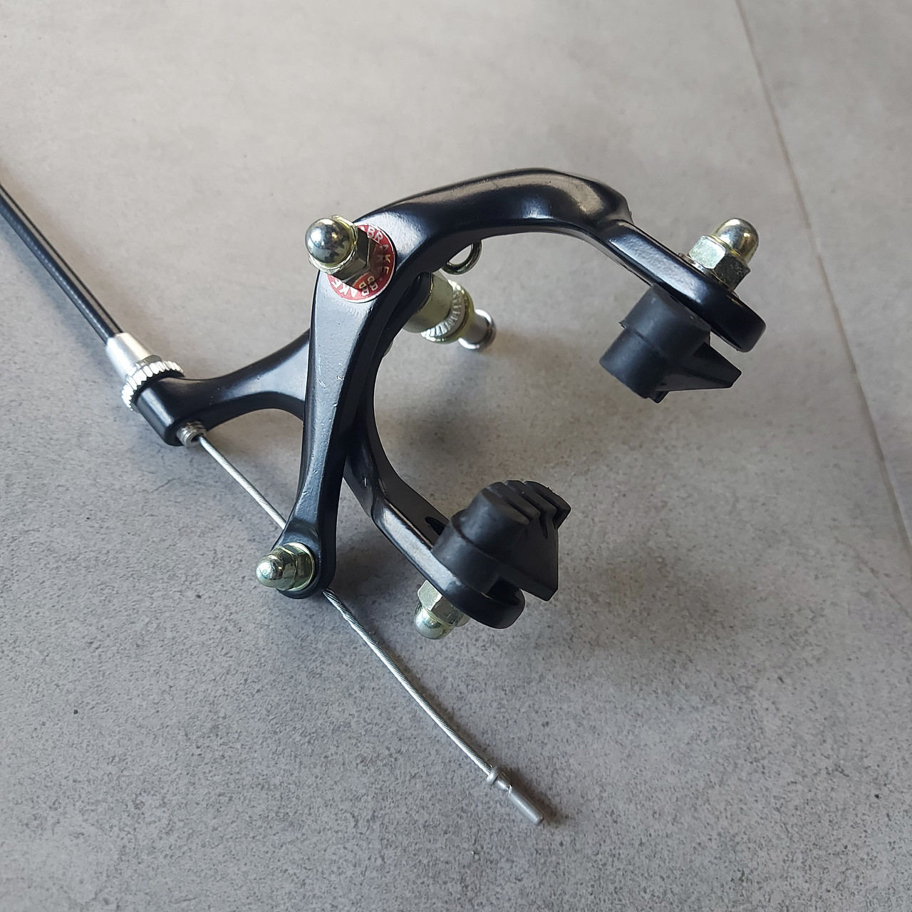 Комплект тормозов V-brake на Шоссейный велосипед, FIX, Фикс, SingleSpeed. Тормоза, тросик, ручка.