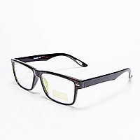 Солнцезащитные очки хамелеон с глянцевой оправой темно-коричневые