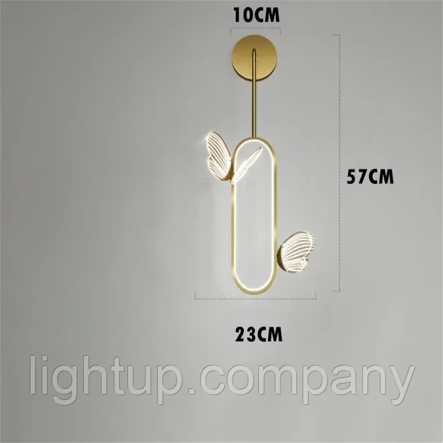 Бра, Настенный светильник бабочка D230*H570 12 Ватт, фото 1