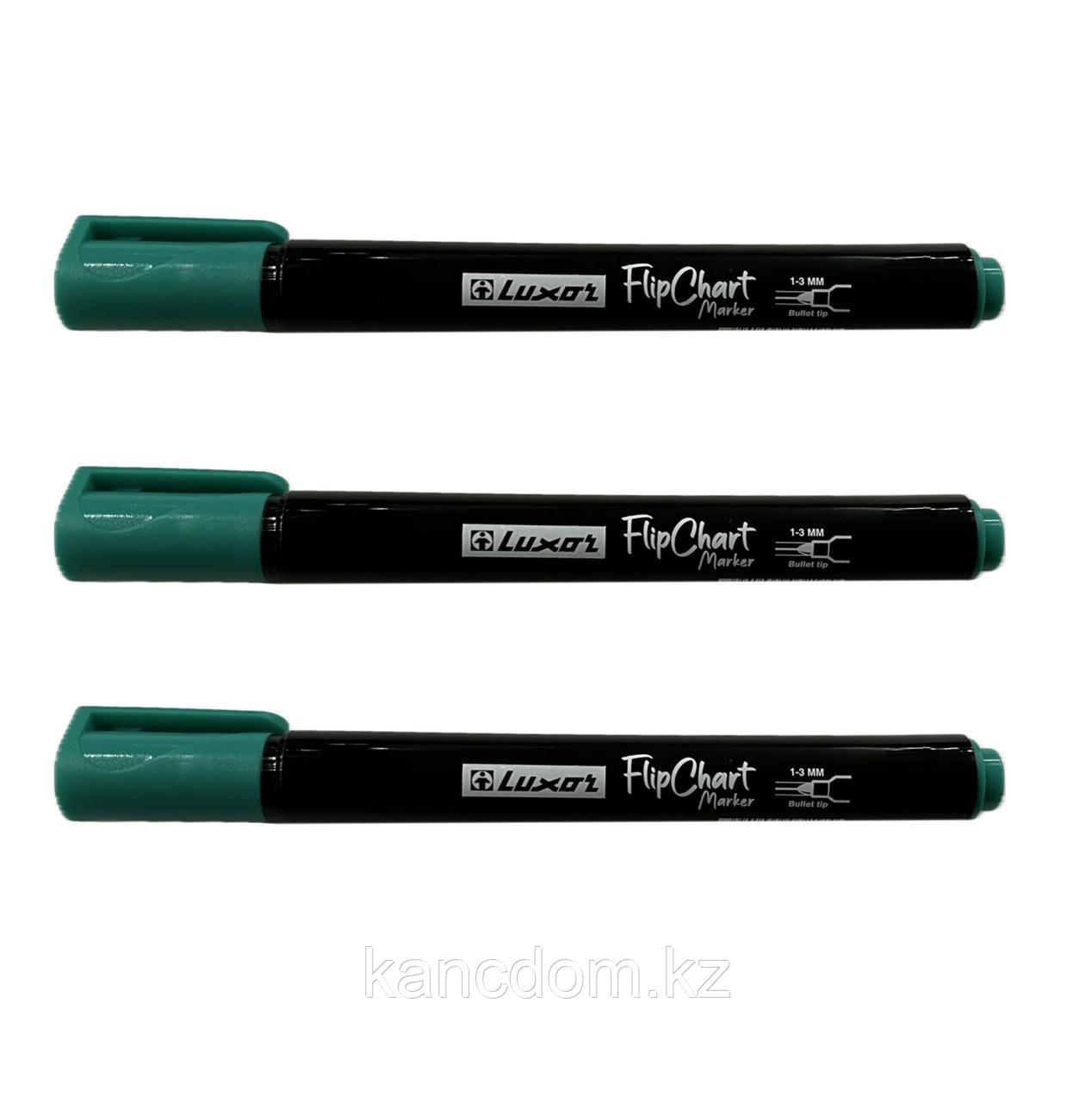 Маркер для флипчарт доски LUXOR "FliIpChart" Зеленый 5154