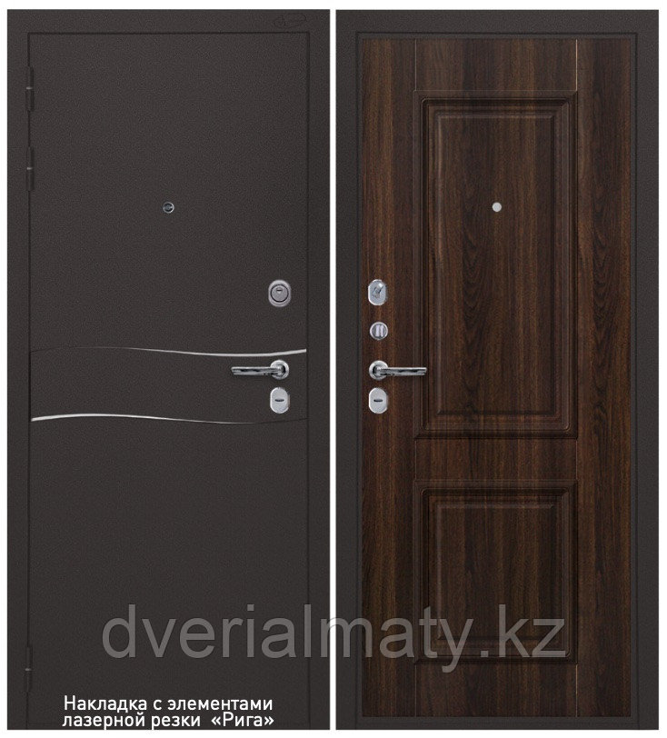 Аргус 3К Денвер Статус коньяк Дверь входная металлическая 96 см Правая, фото 1