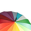 Зонт-трость Радуга, пластиковая ручка, полуавтомат    7424/00, фото 3