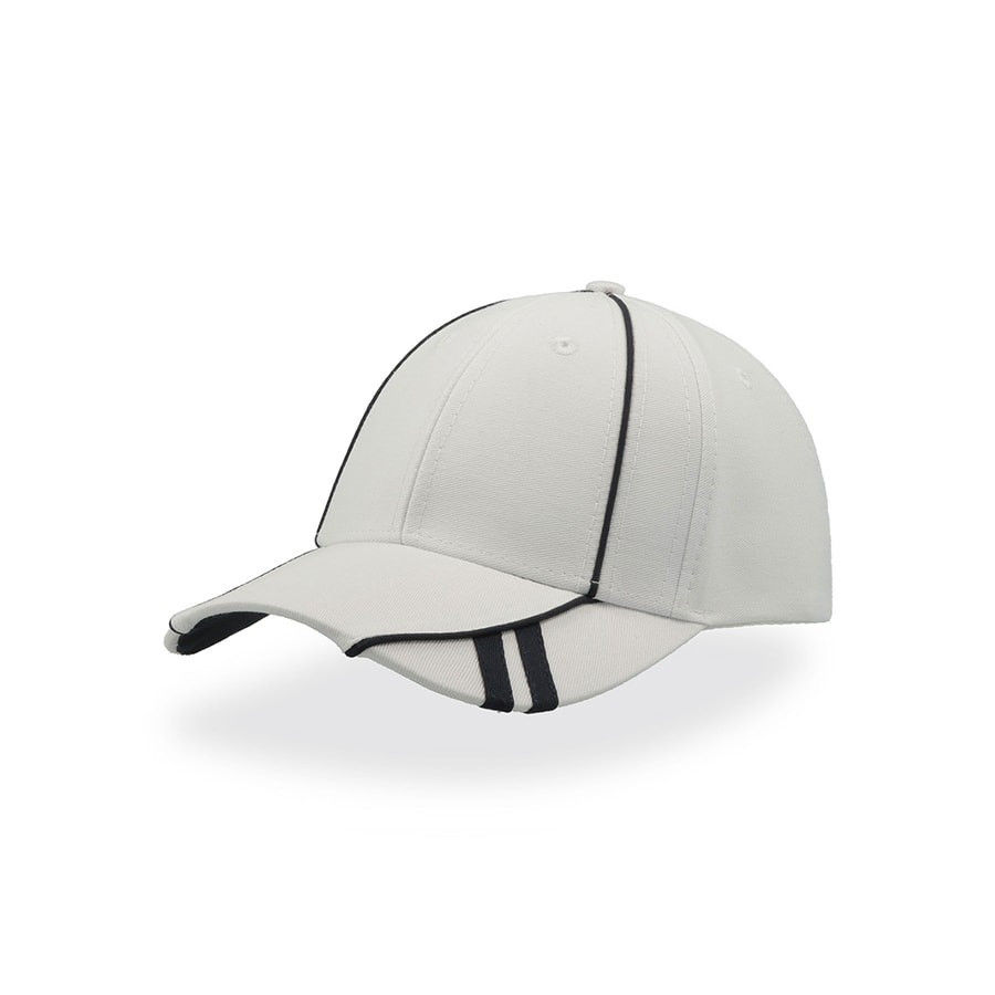 Бейсболка Ace, 6 клиньев, белый/темно-синий, 100% хлопок 180 г/м2 25487.01, фото 1