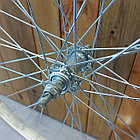 Передний хромированный Диск "Guanjin" 28-й размер для городского велосипеда типа Урал. Ось на гайках., фото 2