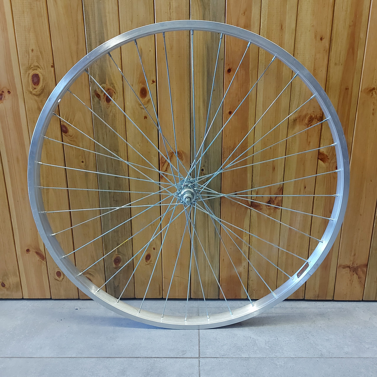 Передний хромированный Диск "Guanjin" 28-й размер для городского велосипеда типа Урал. Ось на гайках., фото 1