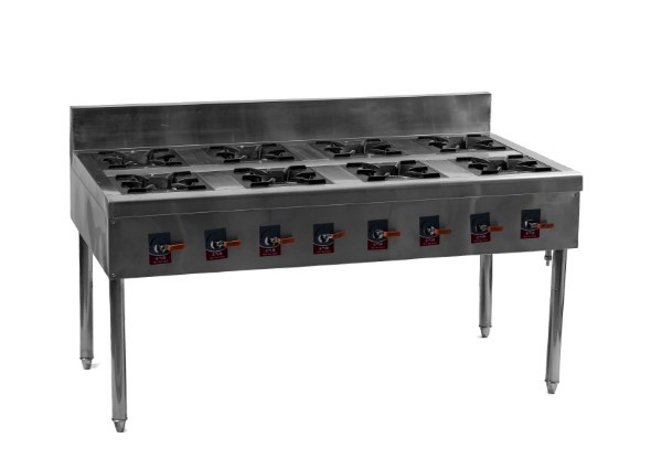 Газовая плита 8 конфорки (расстояния меж конф, 10 см), фото 1