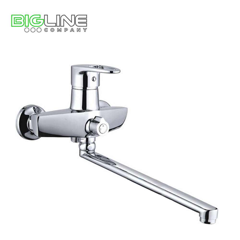 Смеситель  для ванны, одноручный,  с поворотным изливом  ZEGOR NKE-A180