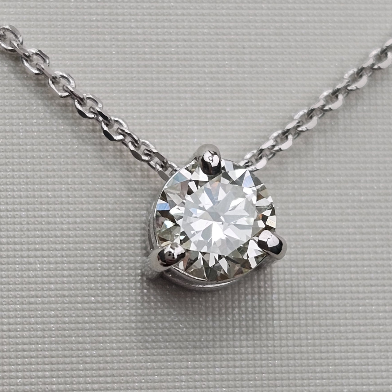 Золотой кулон 585 проба с бриллиантом 0,50Ct SI1/K, EX Цепь 45см IGI(628456722)