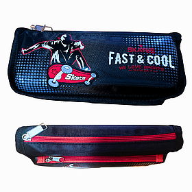 Пенал на молнии 2 отдела