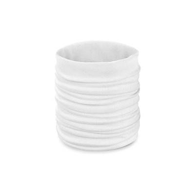 Шарф-бандана HAPPY TUBE, универсальный размер, белый, полиэстер   344215/01