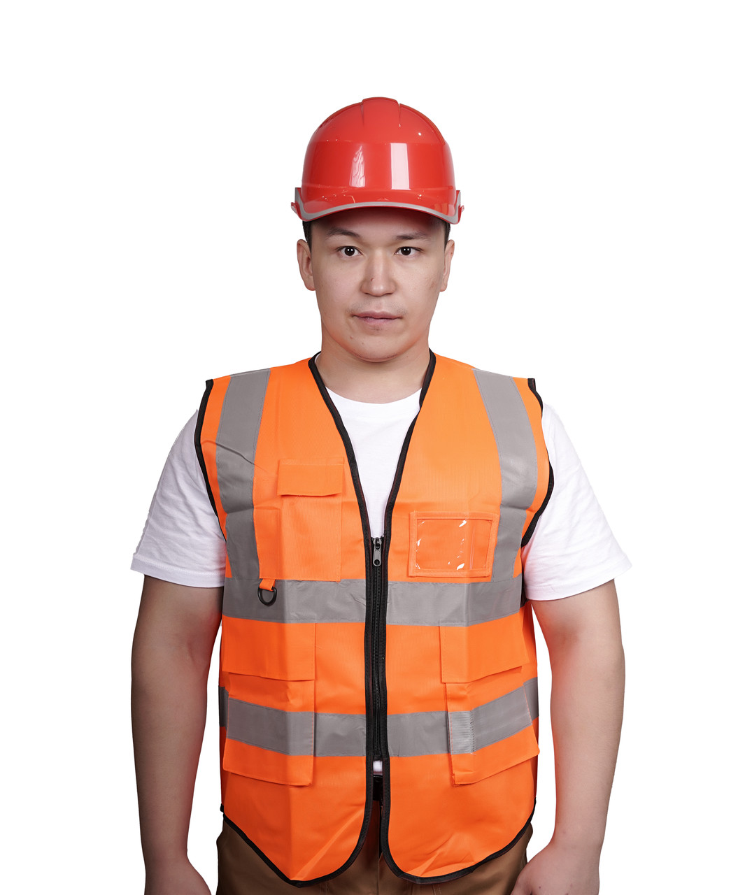 Жилет сигнальный рабочий "Robamag" Z-03 оранжевый - фото 1 - id-p119317327