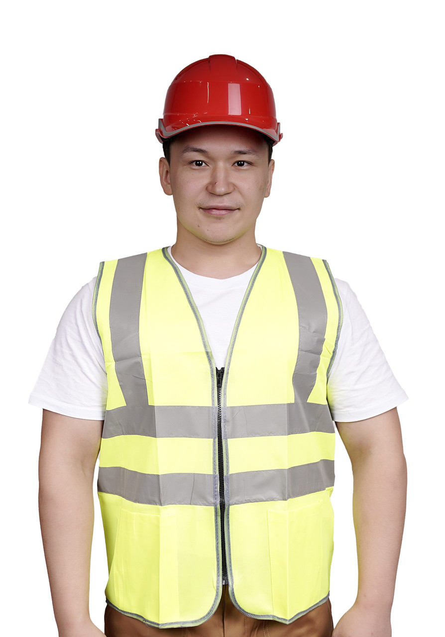 Жилет сигнальный рабочий "Robamag" Z-02 лимонный - фото 1 - id-p119317331