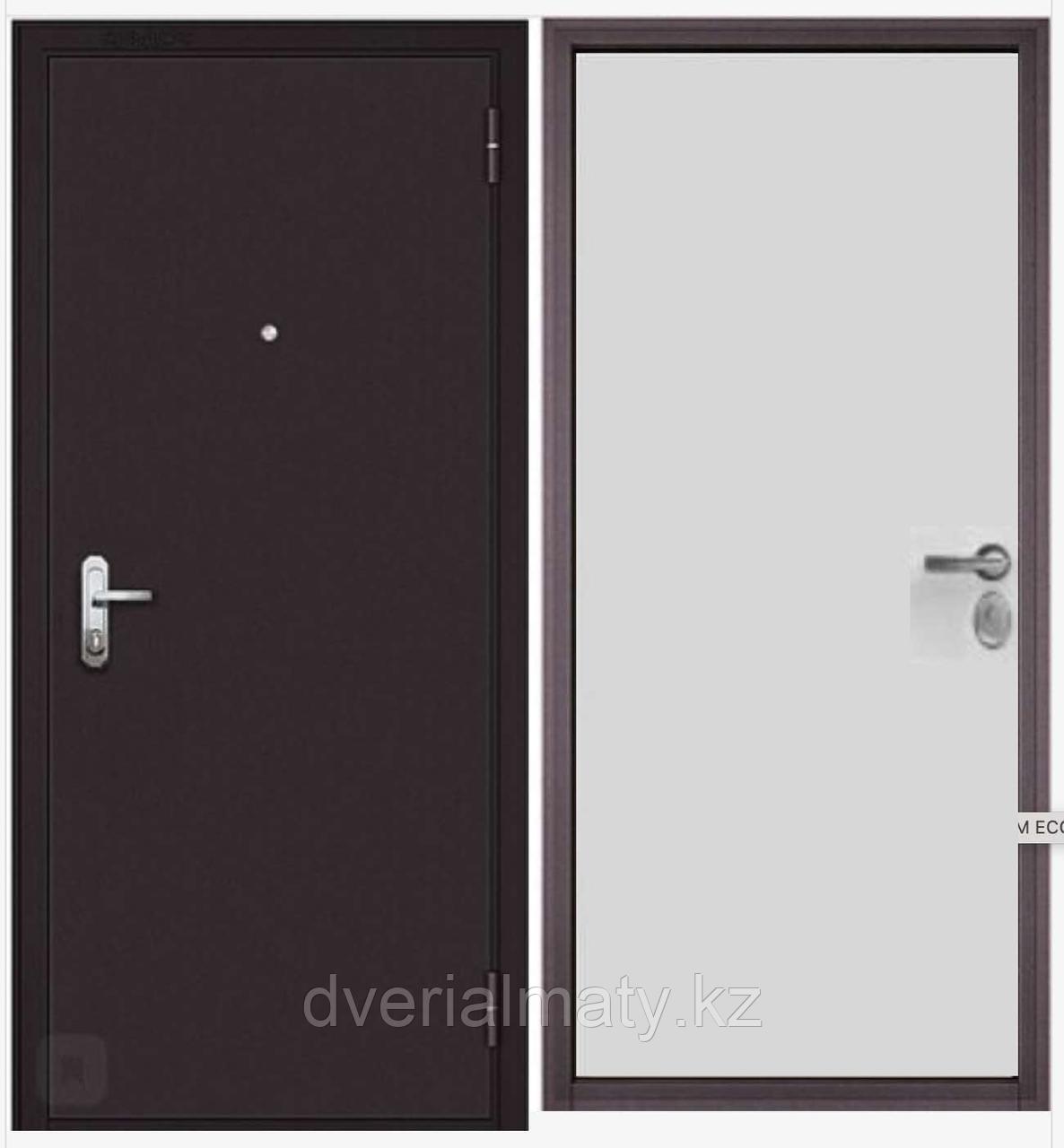 Дверь входная металлическая Torex SLIM ECO MP Шоколад букле / Лерче белая 1 замок, фото 1
