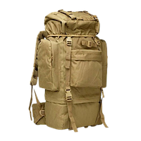 Тактический рюкзак 70 литров песочный