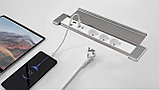 Shelbi SDO4-MULT10-B Настольный блок, 4 розетки 220B, 1 USB, 1 Type-C, RJ45-2, чёрный, фото 11