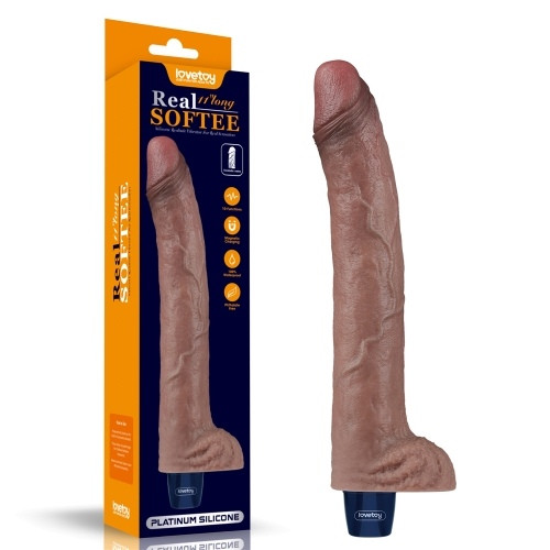 Реалистичный вибратор LOVETOY  REAL SOFTEE (27*4 см.)  LV430224