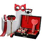 БДСМ Набор красный из экокожи (10 предметов) YL-80698