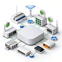 PDU Блок распределения питания 6 розеток 2К+3, 19' 16А, нем. стандарт, защита от перенапряжений, шнур питания