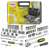 WMC tools Набор инструментов 94пр, 1/4'', 1/2''(6гр.)(4-22мм) 51379 WMC-4941-5EURO