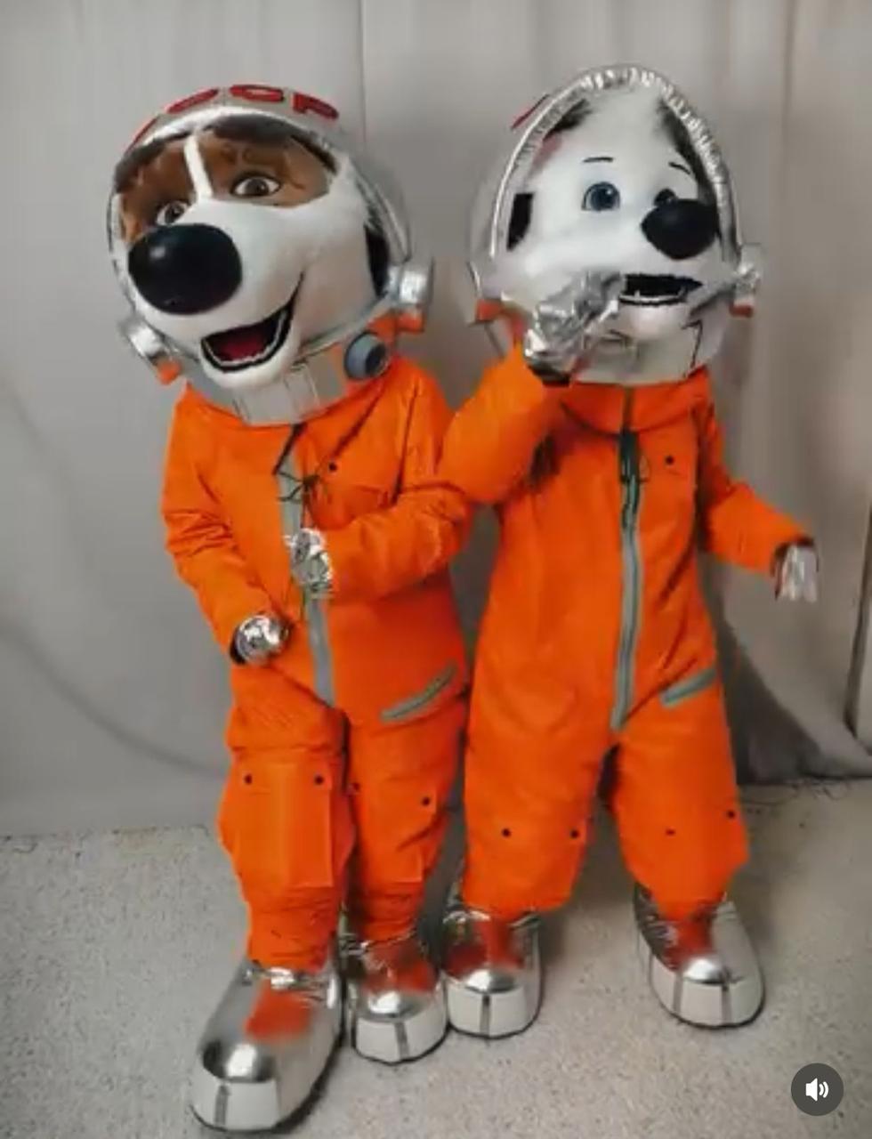 Ростовая кукла для Росткосмоса, Байконур Белка и стрелка