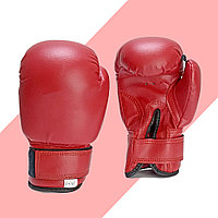 Детские боксерские перчатки 0 OZ красные с белой надписью