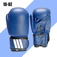 Боксерские перчатки 10-OZ синие с надписью с белой надписью