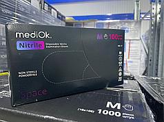 Перчатки нитровиниловые черные. Размеры: М, L. ТМ MediOk