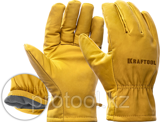 KRAFTOOL EXTREM, XL (10) кожаные рабочие перчатки (1136-XL), фото 1