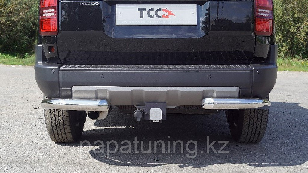 Защита задняя (уголки) d76,1 мм ТСС для Toyota Land Cruiser 250 Prado 2024-, фото 1