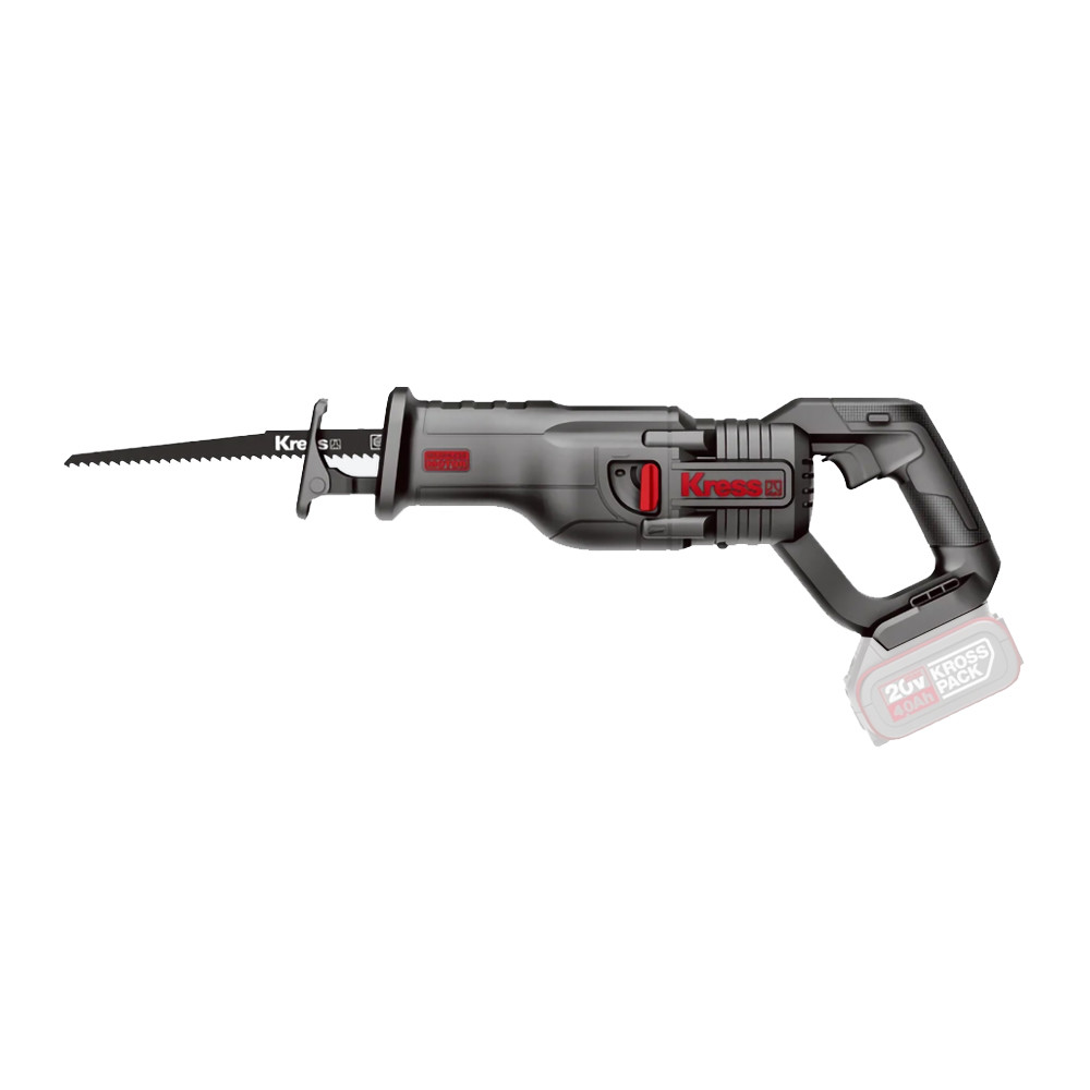 Пила сабельная бесщеточная 20В KRESS PRO KU501.9, фото 1