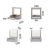 Шкаф-кровать Диван "Dario set" (90х200 см), фото 3