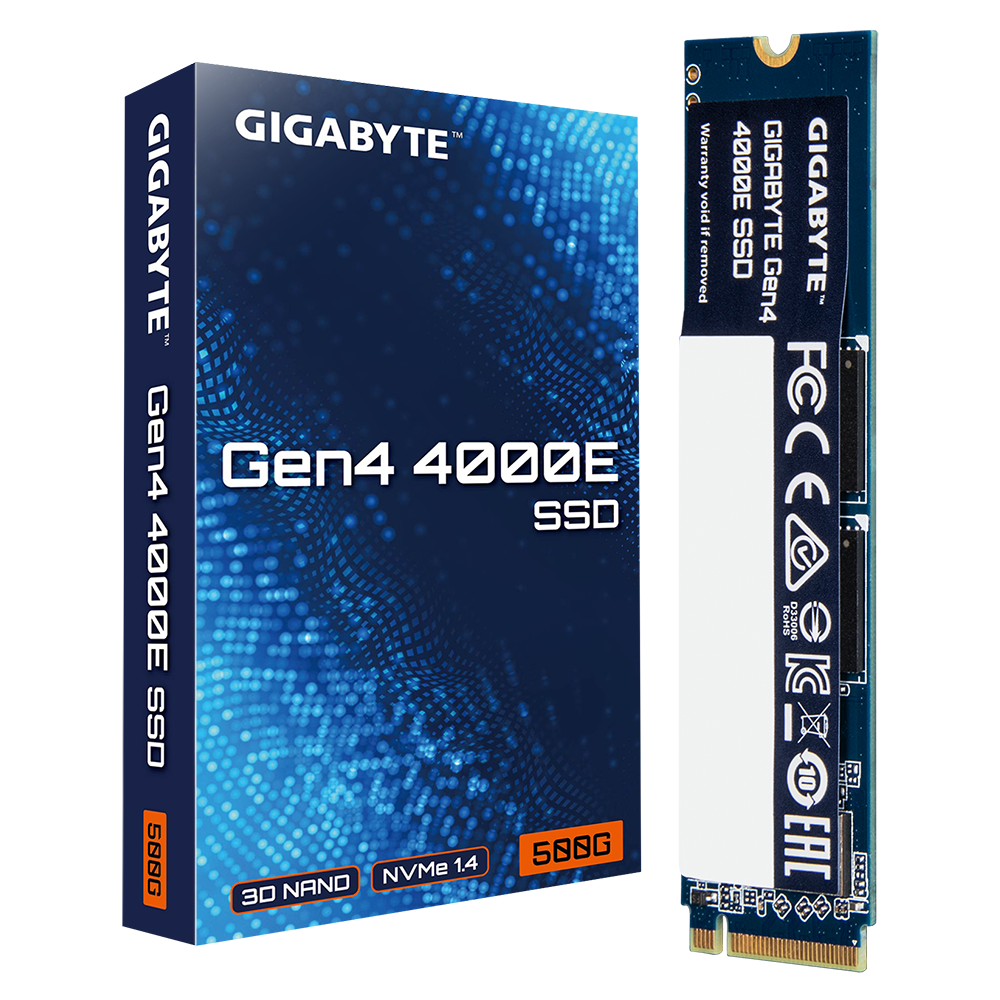 Твердотельный накопитель SSD Gigabyte Gen4 4000E 500Gb (G440E500G)