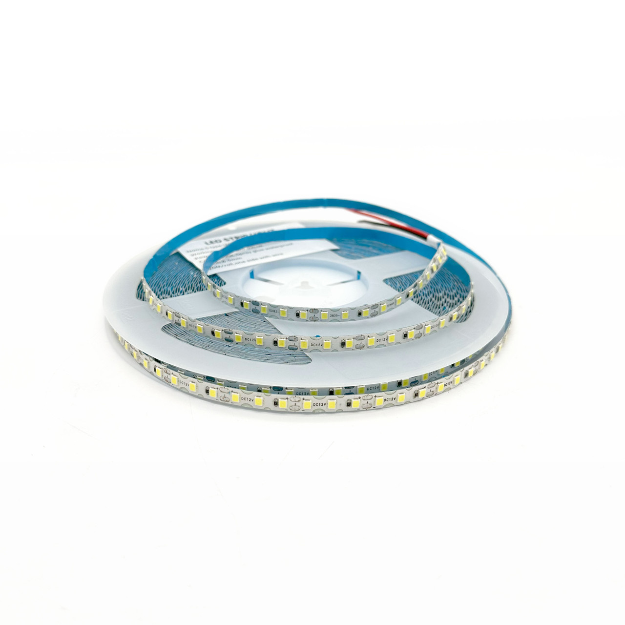 Лента светодиодная S-type 2835 120/м 6.5мм 12V/7.2W 1x20м 6500K БЕЛАЯ IP65 (кратно20), фото 1