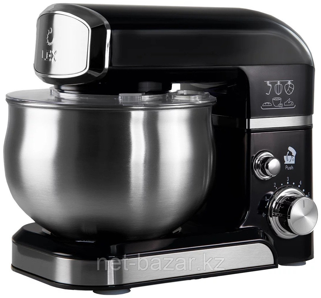 LEX LXMX 4132, миксер планетарный 3,5л (черный), фото 1